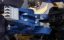 ブラックウイングの脚部からグリップが展開。
