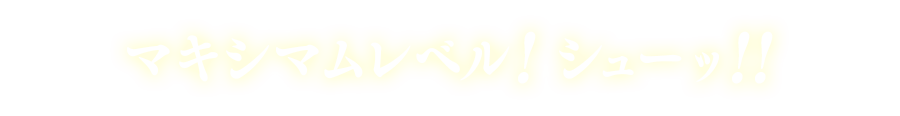 マキシマムレベル！シューッ！！