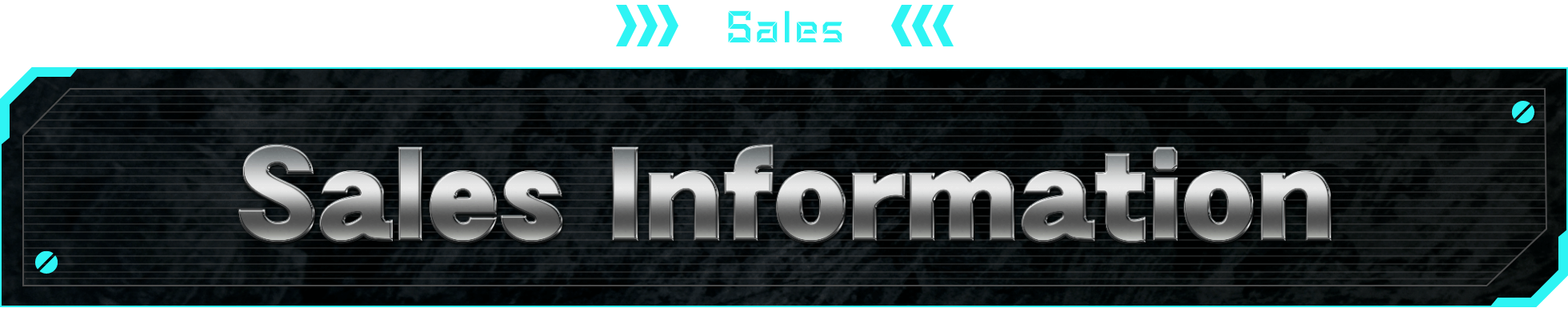 SALES Sales Information