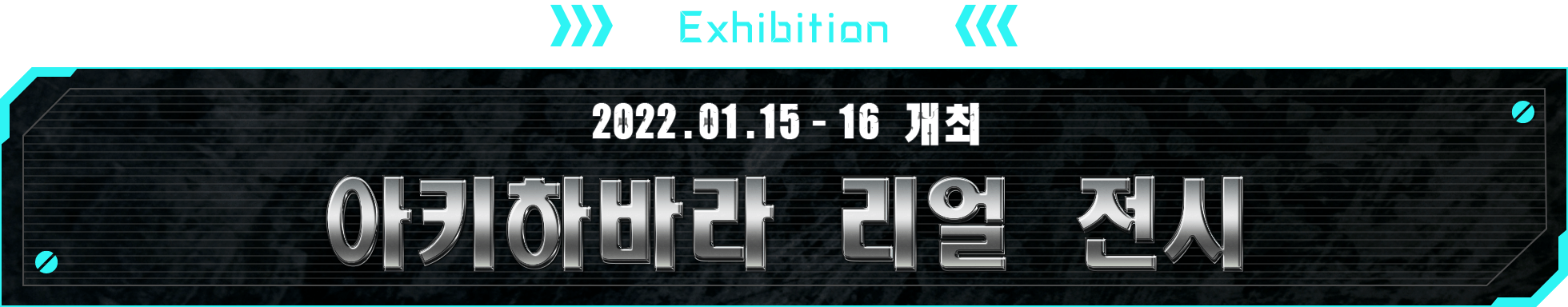 EXHIBITION 2022.01.15 - 16 개최 아키하바라 리얼 전시