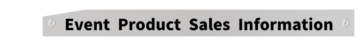 Event Product Sales Information