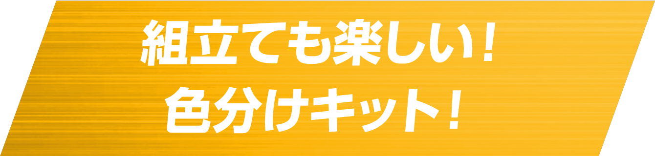 組立ても楽しい！色分けキット！