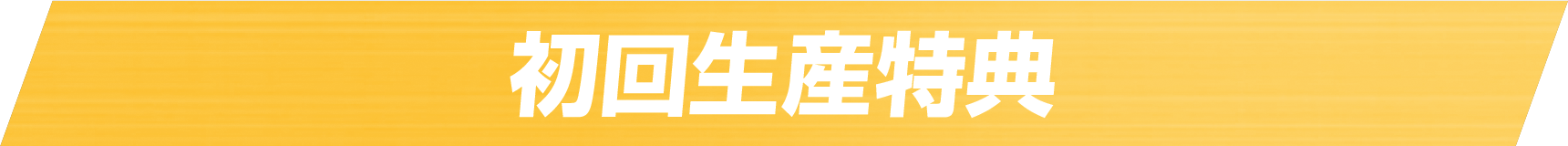 初回生産特典