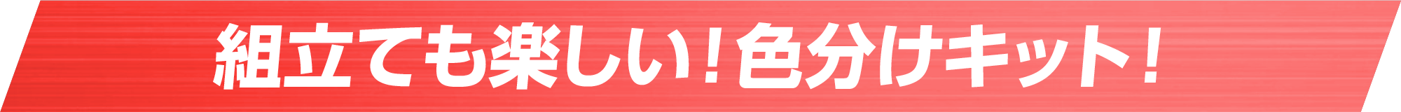 組立ても楽しい！色分けキット！