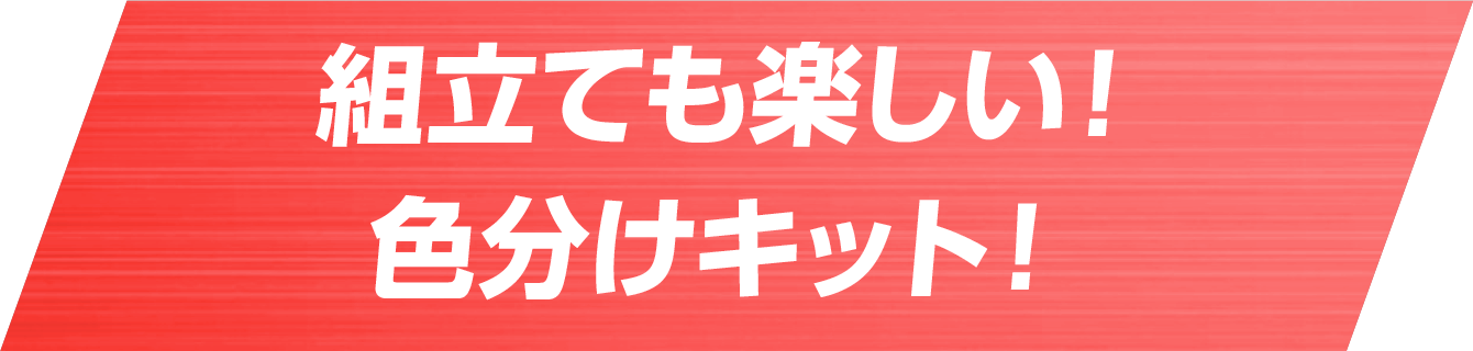 組立ても楽しい！色分けキット！